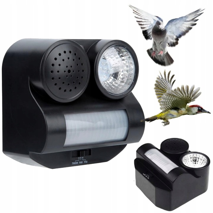 ODSTRASZACZ NA PTAKI ODSTRASZACZ ZWIERZĄT PSÓW KOTÓW DZIKÓW MYSZ 7w1