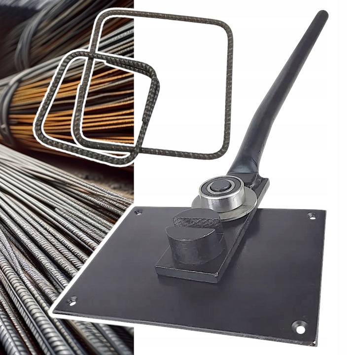 Giętarka do prętów zbrojeniowych strzemion drutu do fi 12mm łożyskiem