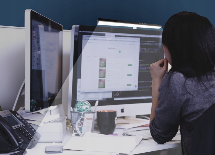 LAMPKA LED NA MONITOR DO KOMPUTERA NOCNA REGULOWANA MOCNA LISTWA 50CM USB-C