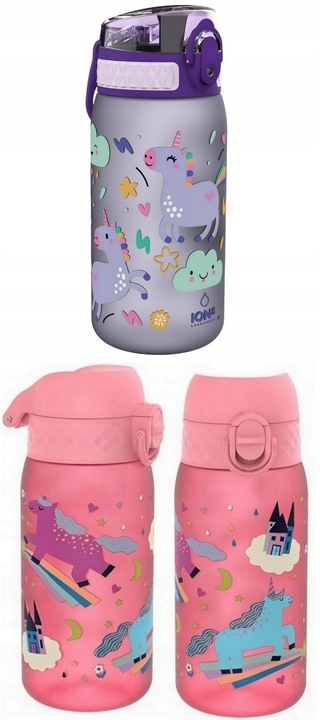 ION8 Dziecięcy bidon butelka na wodę do szkoły przedszkola BPA Free 400ml