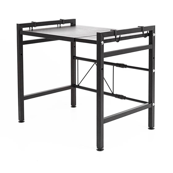 Stojak na mikrofalówkę półka rozsuwana regulacja teleskopowa organizer