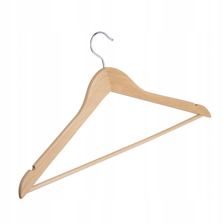 Wieszak drewniany na ubrania odzież do szafy wieszaki drewniane 10szt