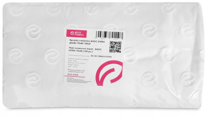 Ręcznik Fryzjerski włókninowy SOFT 70x40cm 100 sztuk