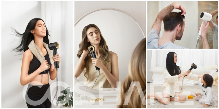 Mocna Suszarka do Włosów COSHARE EssenceRing SuperFlow1 PRO Jonizacja 1600W