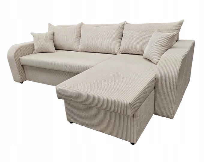 Narożnik rozkładany z funkcją spania - PALERMO sztruks, 2 pojemniki