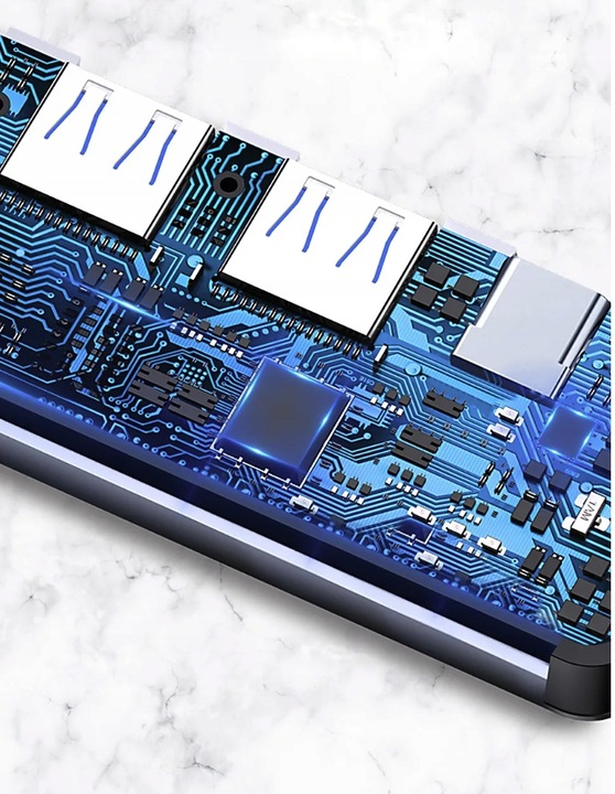 4Apple_pl HUB Thunderbolt 3 4 HDMI 4K USB do najnowszych MacBooków M1 M2 M3