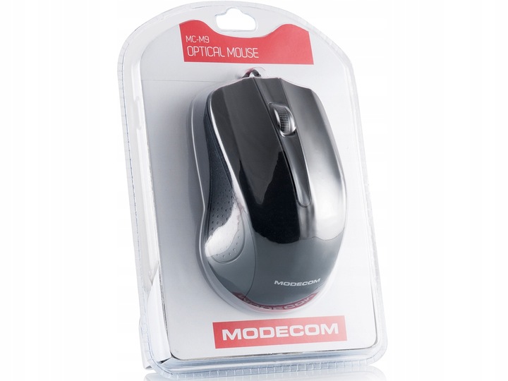 MYSZKA PRZEWODOWA USB NA DŁUGIM KABLU CICHA SENSOR OPTYCZNY MODECOM M9 USB