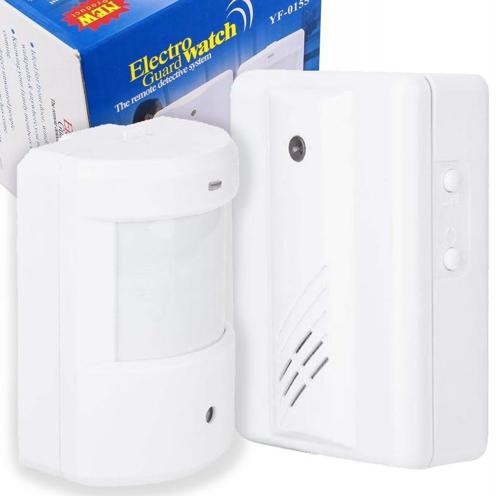 CZUJNIK RUCHU ALARM BEZPRZEWODOWY CZUJKA RUCHU SYGNALIZATOR WEJŚCIA KONTROL