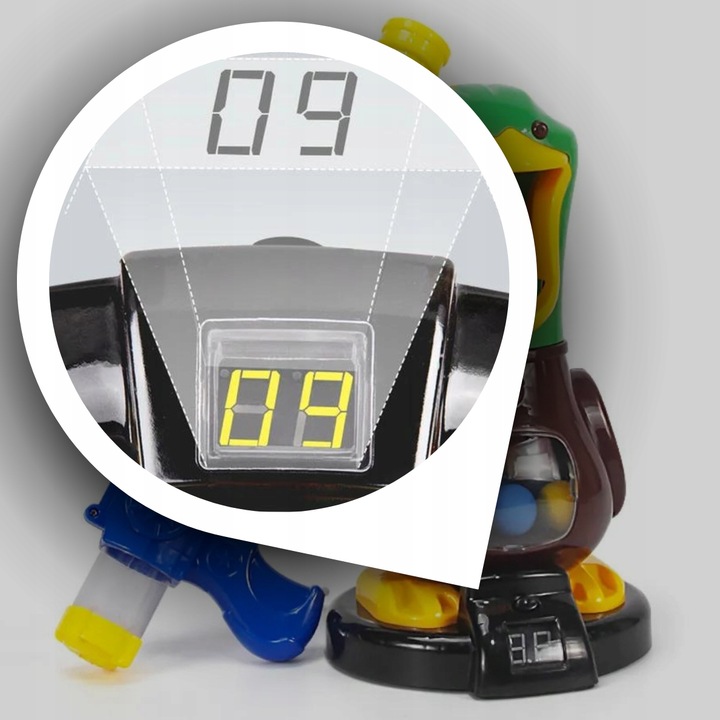 GŁODNA KACZKA STRZELANIE DO CELU PISTOLET ZABAWKOWY 2X GRA ZRĘCZNOŚCIOWA