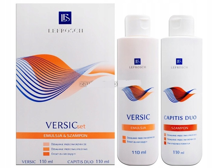Lefrosch Versic Set emulsja + szampon 2x110 ml