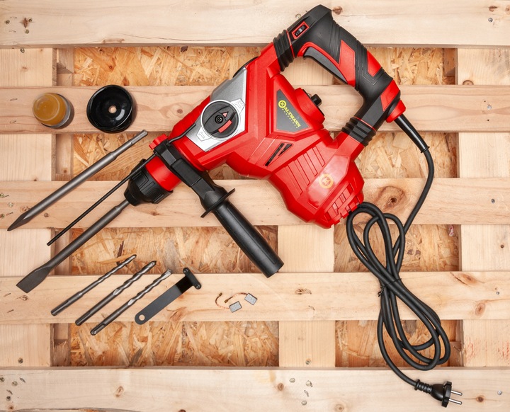 Młot udarowy Młotowiertarka Kaltmann SDS PLUS 1500W Zestaw + Walizka