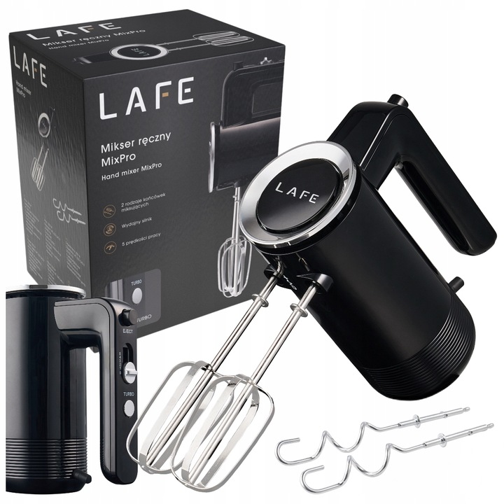 MIKSER RĘCZNY TURBO ROBOT KUCHENNY 5 BIEGÓW PRĘDKOŚCI 2 MIESZADŁA