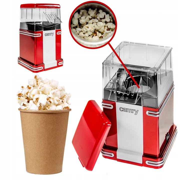 Maszyna do Popcornu Beztłuszczowa CR 4480 CAMRY 1200W
