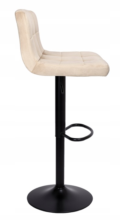 HOKER WELUROWY PIKOWANY OBROTOWY REGULOWANY KRZESŁO BAROWE DO JADALNI