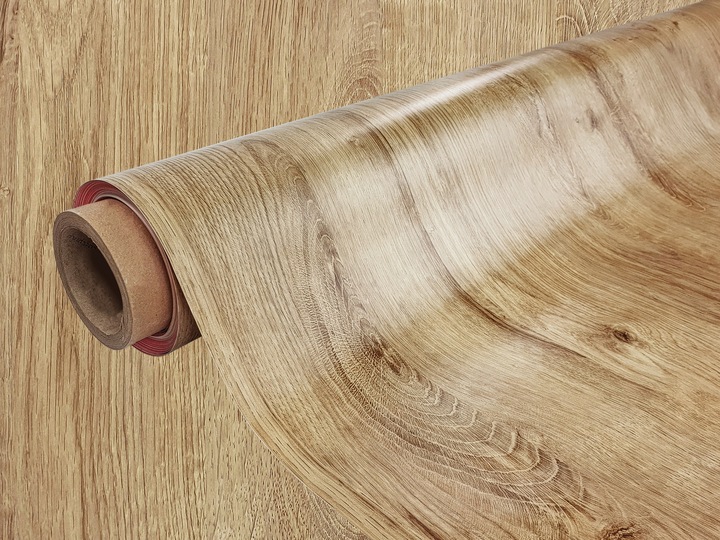 Okleina Samoprzylepna PCV Na Drzwi Dąb RIBBEC Renowacja Mebli Szer