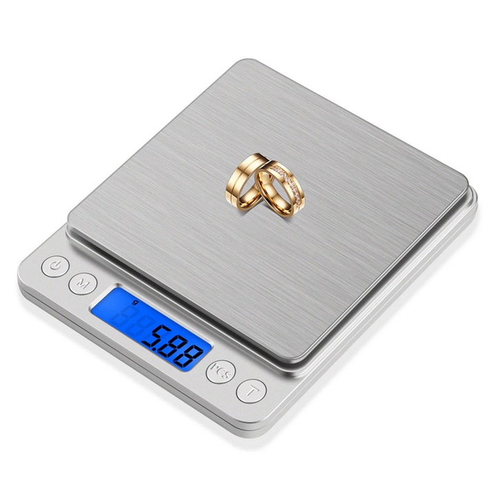 WAGA JUBILERSKA CYFROWA PRECYZYJNA KUCHENNA NA PRZYPRAWY LCD 500 GRAM -0,01