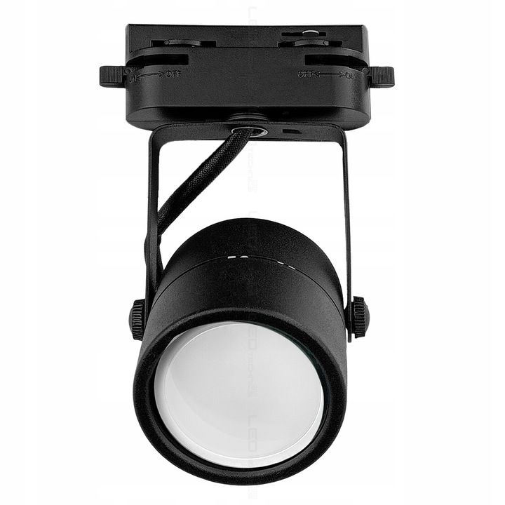 Zestaw 4x SPOT REFLEKTOR RUCHOMY CZARNY NA GU10 + SZYNOPRZEWÓD Szyna
