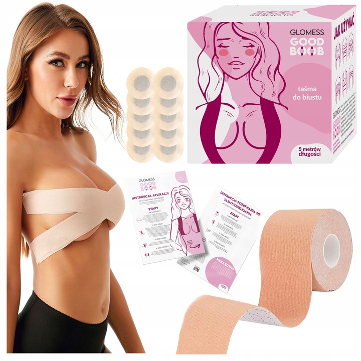 ORYGINALNA TAŚMA DO BIUSTU GLOMESS GOOD BOOB TAPE MODELUJĄCA BIUST DEKOLT