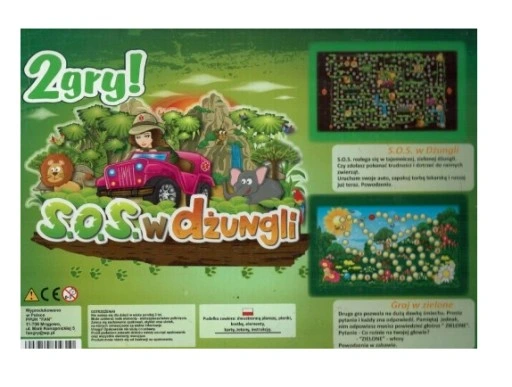 GRA PLANSZOWA SOS W DŻUNGLI/ GRA W ZIELONE