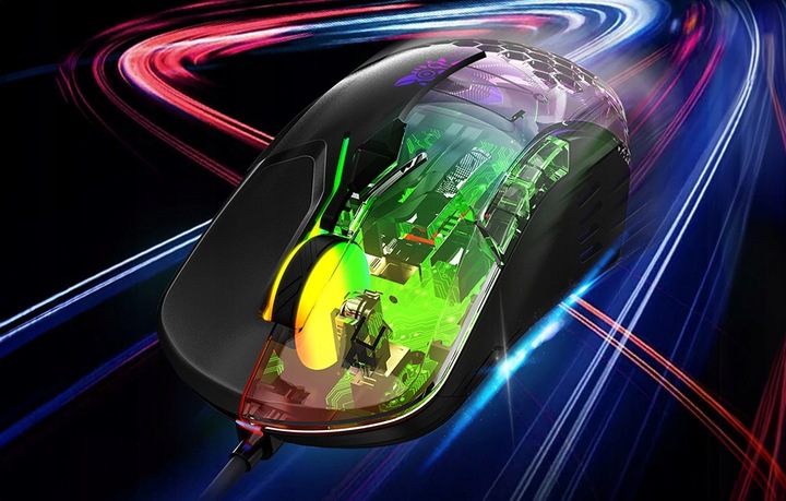 ONIKUMA CW902 PRZEWODOWA MYSZ KOMPUTEROWA GAMINGOWA PODŚWIETLENIE RGB 1,5M