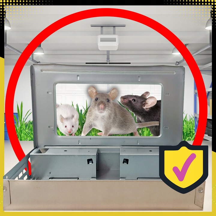 ŻYWOŁAPKA NA MYSZY Pułapka Łapka Na Szczury Pułapki Łapki HUMANITARNA