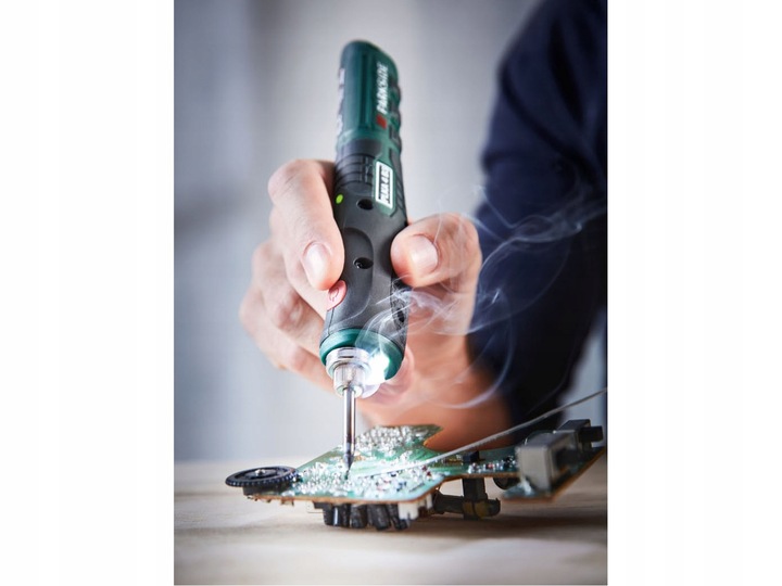 STACJA LUTOWNICZA PARKSIDE PLKA 4 C3 AKUMULATOROWA + AKCESORIA