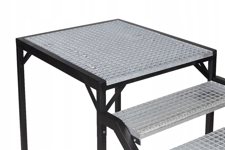 Krata WEMA 800x1000 | ocynkowana | płaskownik 30x2 mm | podest metalowy