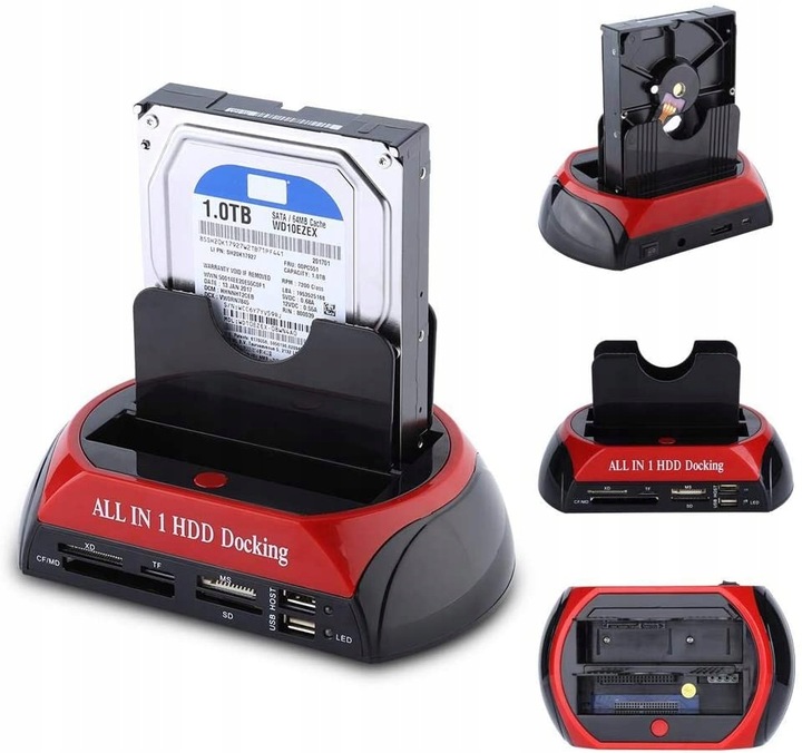 Stacja Dokująca do Dysków SATA ATA IDE HDD SSD USB Dysk Kopia Zapasowa OTB