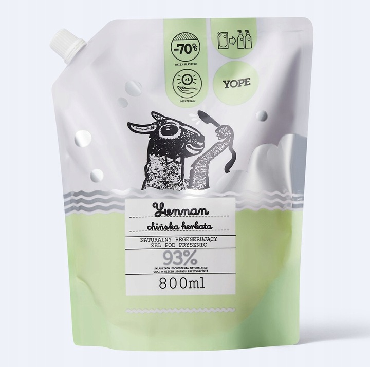 YOPE Żel pod prysznic Yunnan REFILL 800 ml