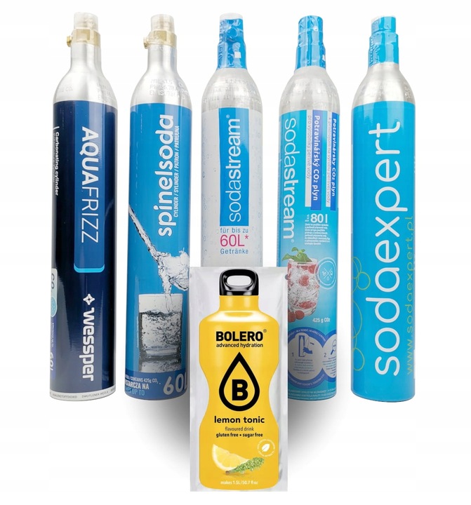 Nabicie Wymiana 3 Butli Nabój CO2 SODASTREAM