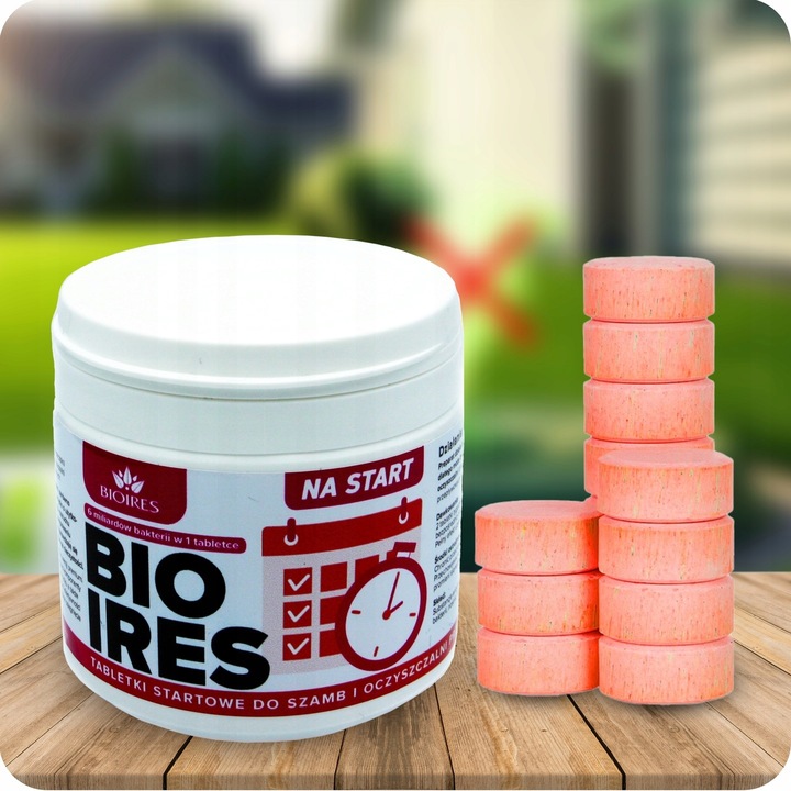 Bioires aktywator starter tabletki do oczyszczalni rozruch szamba 5w1
