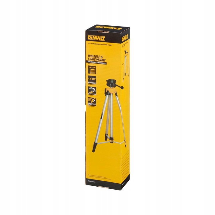 Statyw aluminowy DeWalt DE0881T 75-184cm gwint 1/4"