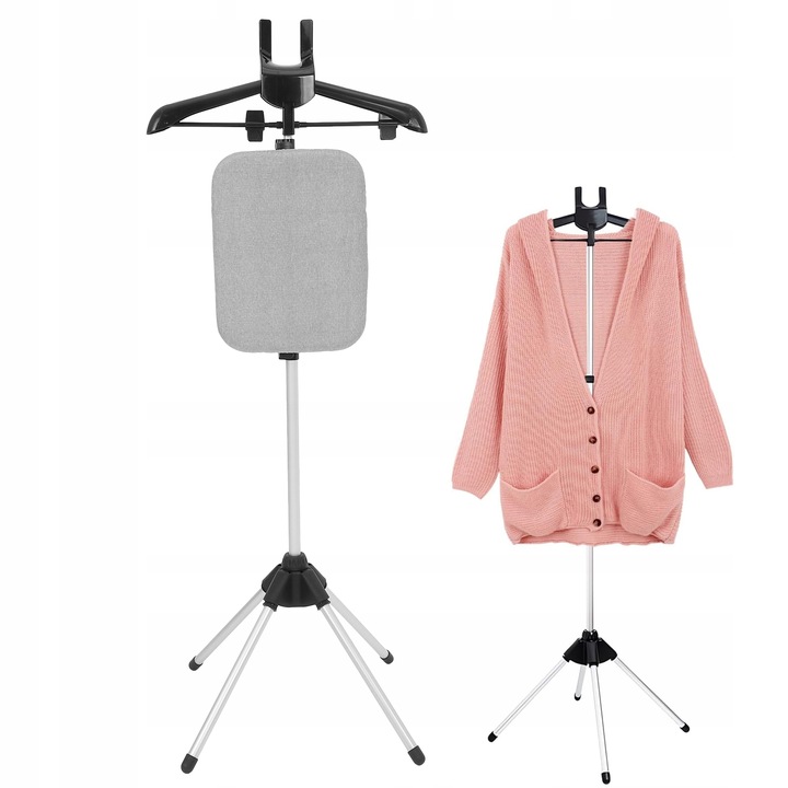 PODRĘCZNY STOJAK NA PAROWNICĘ DO UBRAŃ REGULOWANE AKCESORIA WIESZAK NA
