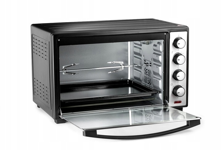PIEKARNIK ELEKTRYCZNY 48L TERMOOBIEG ROŻNO GRILL WOLNOSTOJĄCY MINI