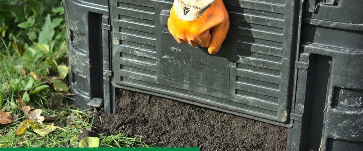 KOMPOSTOWNIK OGRODOWY 480L CZARNY CAŁOROCZNY GRATIS AKTYWATOR KOMPOSTU