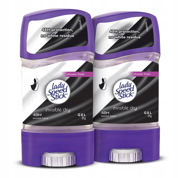 Lady Speed Stick Invisible zestaw antyperspirantów w żelu 2x 65g