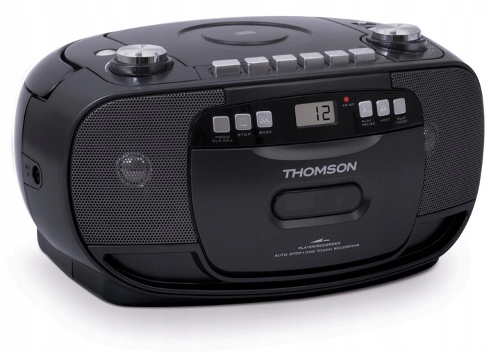 Radiomagnetofon Thomson RK200CD przenośny odtwarzacz CD kaset radio FM