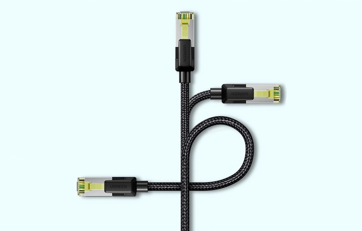 UGREEN Przewód Kabel Sieciowy LAN Ethernet Cat. 7 FTP RJ45 10 Gb/s Oplot 5m