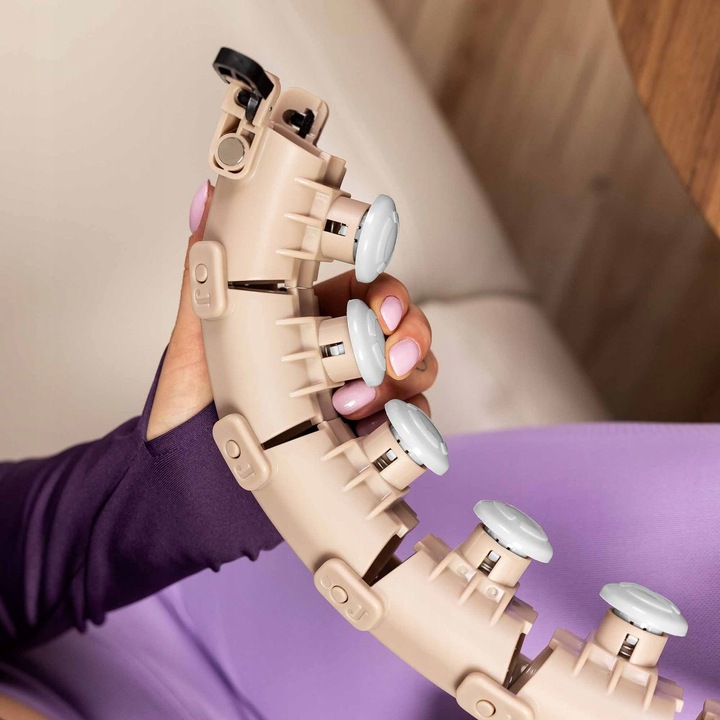 Hula hop z obciążeniem odchudzające wypustkami regulowane 24 elementy smart