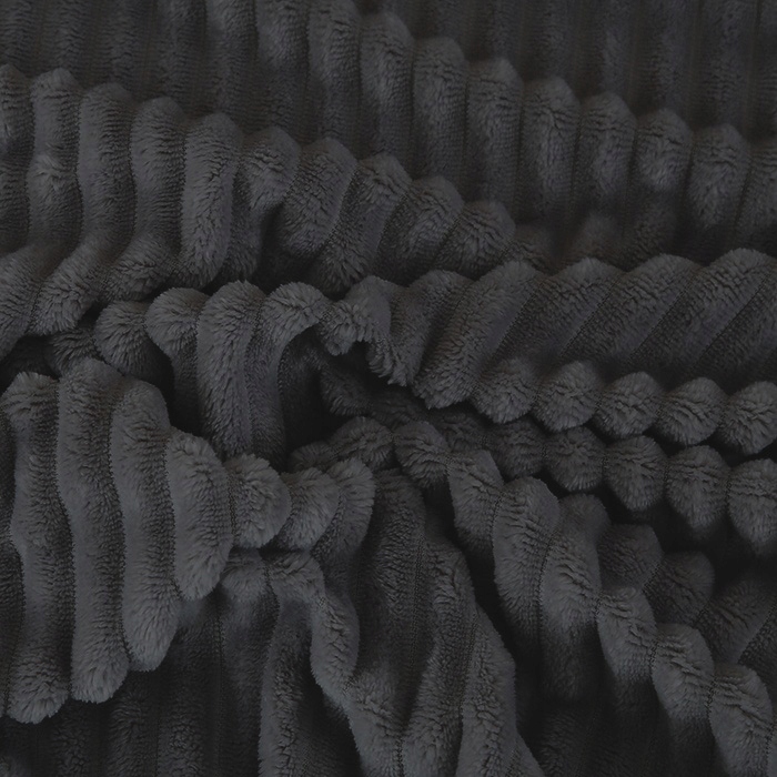 GRUBY KOC WYTŁACZANY PASKI 160x200cm PLED NARZUTA KOLOR DO WYBORU