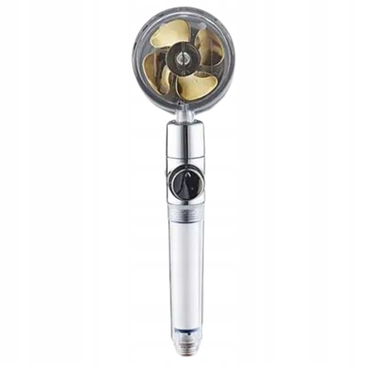 TURBO SŁUCHAWKA PRYSZNICOWA WENTYLATOR+WĄŻ+4xFILTR OSZCZĘDNA NAPOWIETRZAJĄC