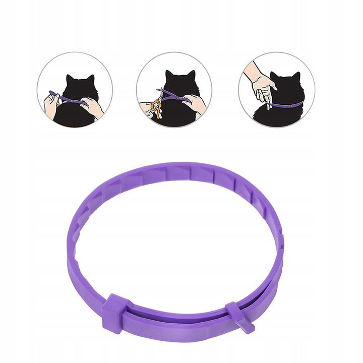 Obroża na pchły i kleszcze dla kota w wieku 8 miesięcy 32 CM