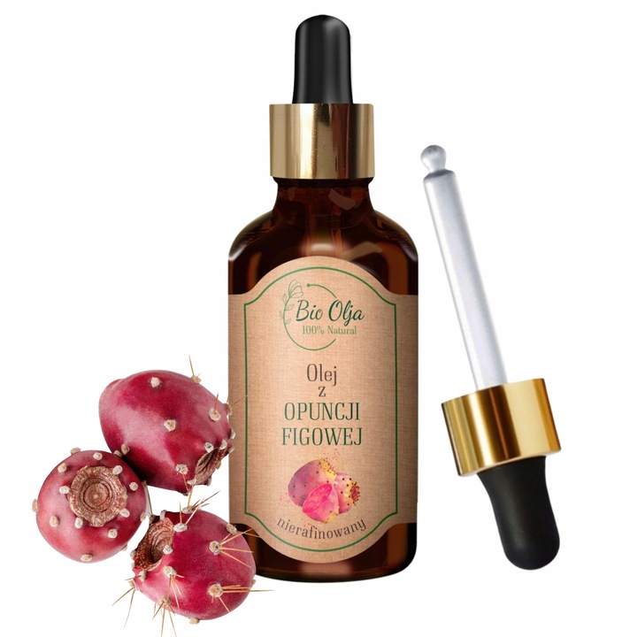 Czysty Olej z Nasion Opuncji MAROKO - Blask Nawilżenie i Młodość Skóry 50ml