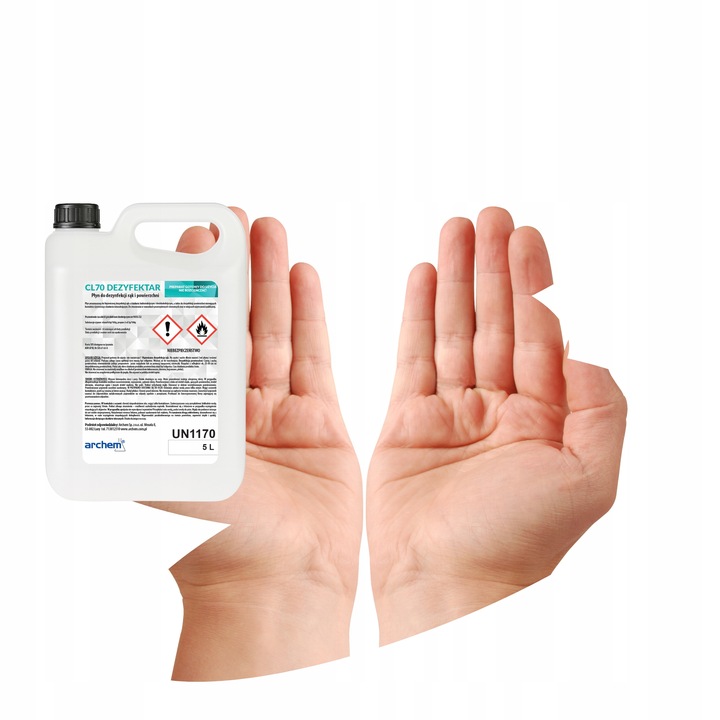 Płyn do dezynfekcji 5L – do rąk, powierzchni