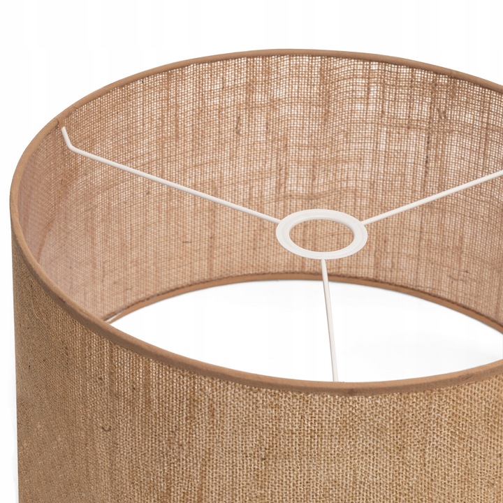 ABAŻUR RUSTYKALNY okrągły walec tuba 40cm JUTA beżowy