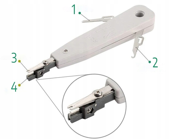 TESTER KABLI RJ45 ściągacz zaciskarka LAN3 zestaw narzędzi sieciowych XL