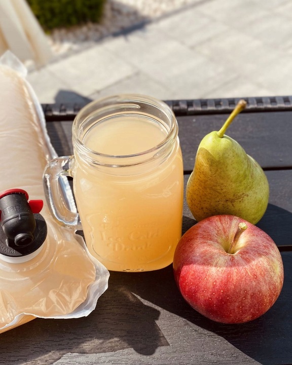 Sok JABŁKO GRUSZKA TŁOCZONY NATURALNY 100%NFC 5L