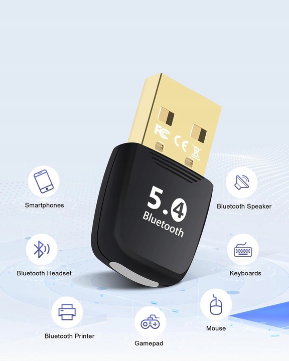 Adapter Bluetooth 5.4 USB do Komputera PC DONGLE SOUNIX