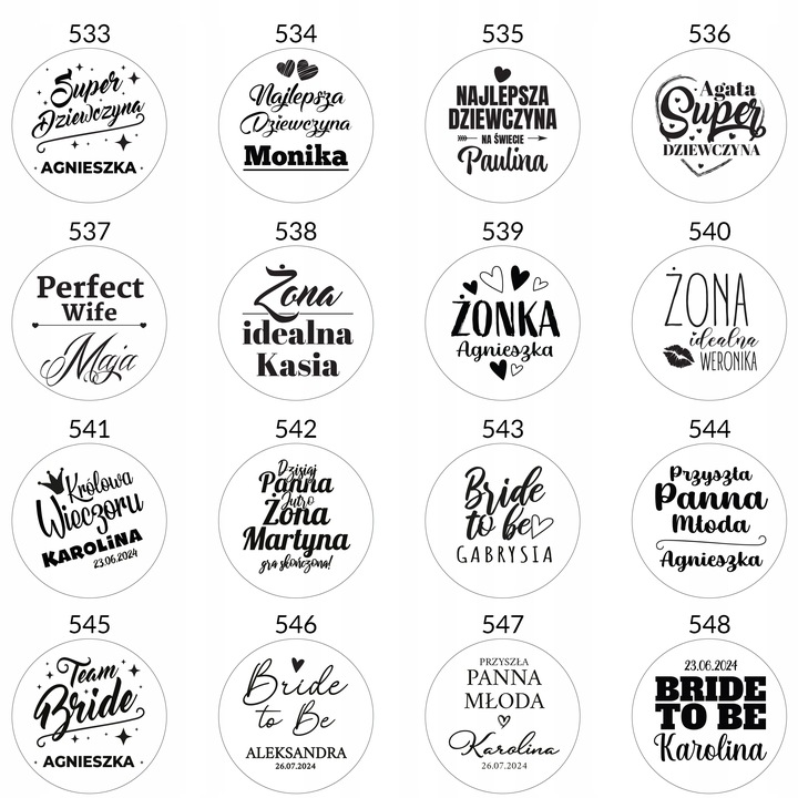 KIELISZEK Z GRAWEREM ZŁOTY PREZENT DLA NIEJ NA URODZINY 18 20 30 40 50