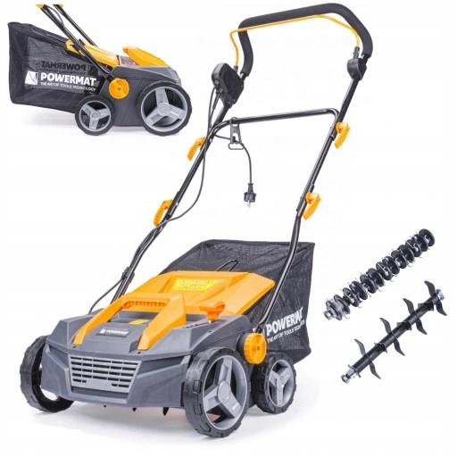 AERATOR WERTYKULATOR ELEKTRYCZNY 3w1 2550W AREATOR POWERMAT + RĘKAWICZKI